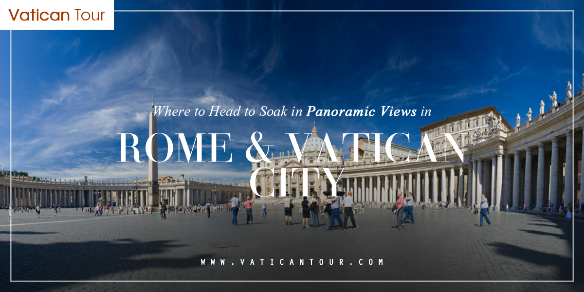 Panoramic View of St peter's square Vatican City