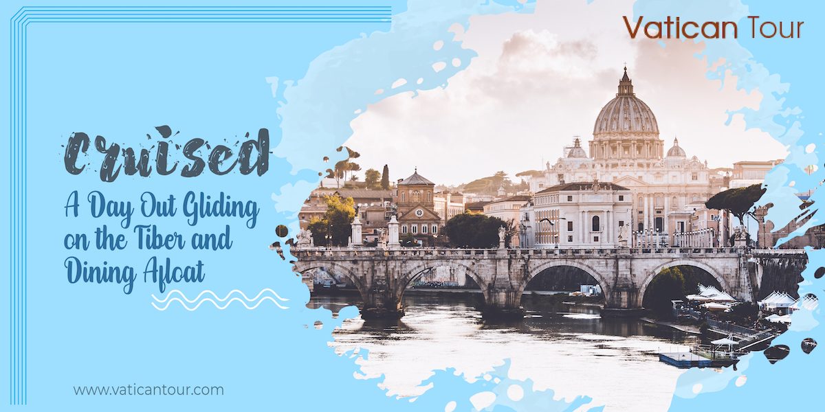 A view of the Vatican from a boat on the Tiber River