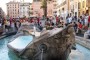 Piazza Di Spagna-The Fontana della Barcaccia-The leaking boat at the foot of the Spanish Steps - www.MaximusTours.com