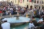 Fontana della Barcaccia-(leaking boat) at Piazza Di Spagna.