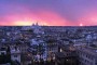 A beautiful view over Rome with St Peter's Dome visible in the distance - www.MaximusTours.com