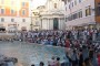 The Trevi Fountain, famously featured in the movie 